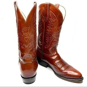 Vintage Handmade Mexican Leather Boots
